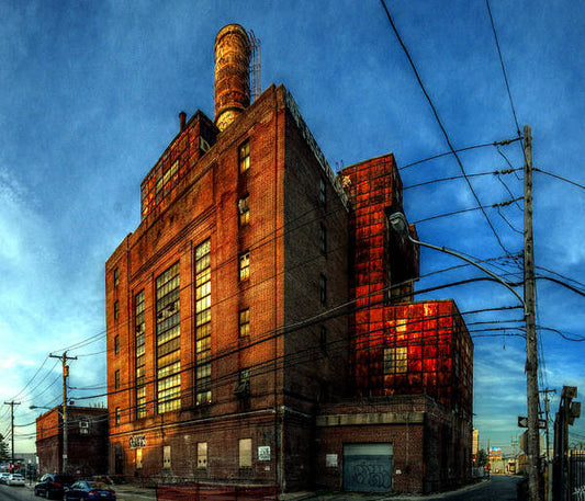 Panorama 3647 Willow Street Steam Plant - Art Print