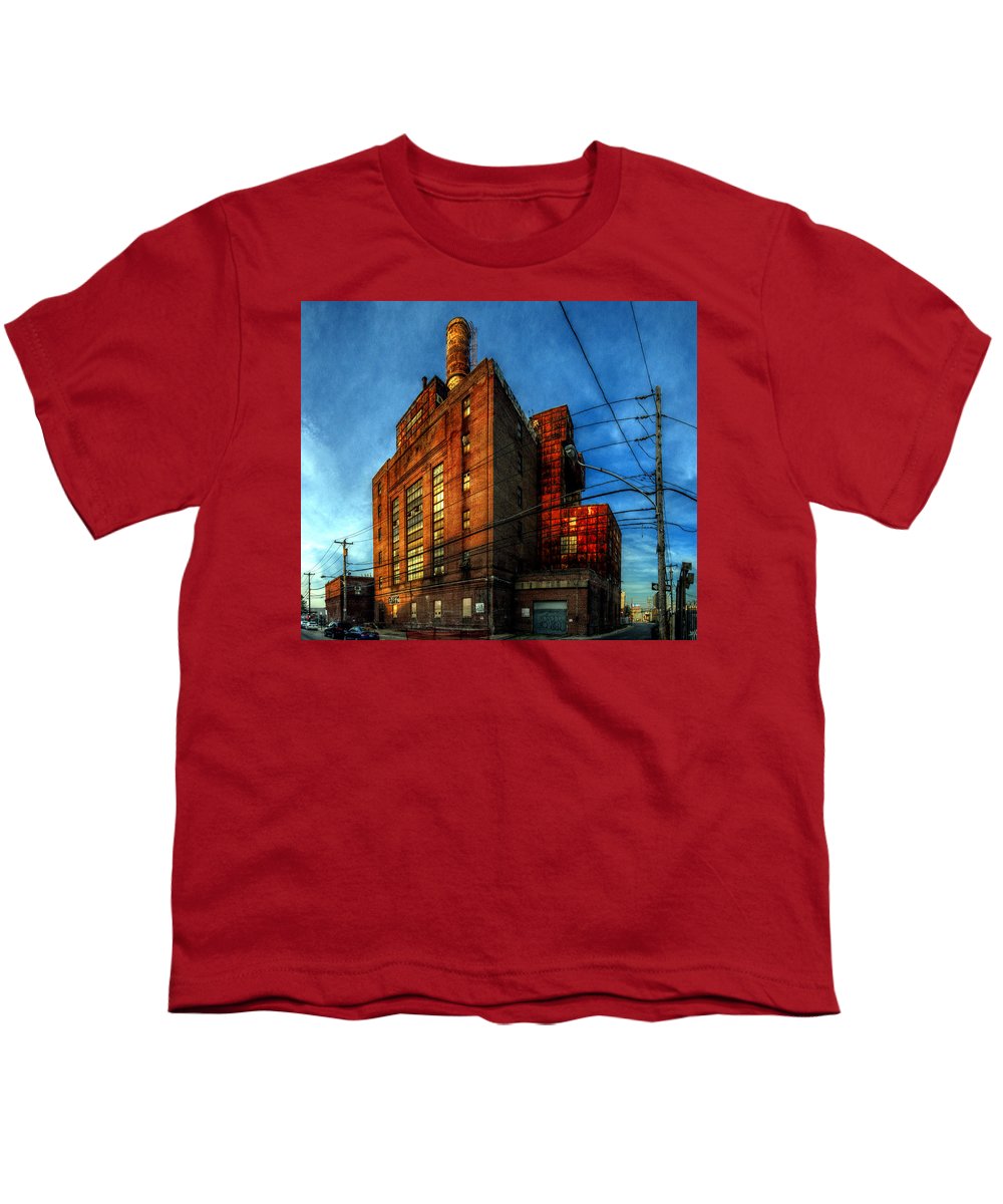 Panorama 3647 Willow Street Steam Plant - Youth T-Shirt