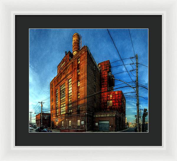 Panorama 3647 Willow Street Steam Plant - Framed Print