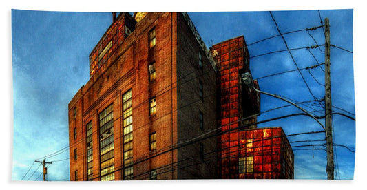 Panorama 3647 Willow Street Steam Plant - Beach Towel