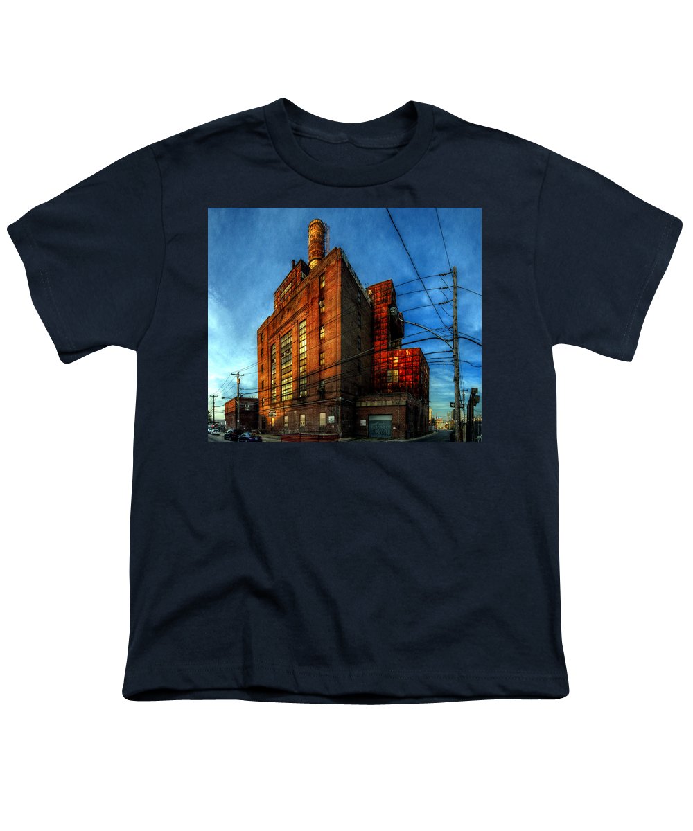 Panorama 3647 Willow Street Steam Plant - Youth T-Shirt