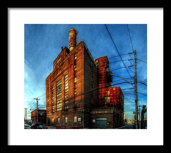 Panorama 3647 Willow Street Steam Plant - Framed Print