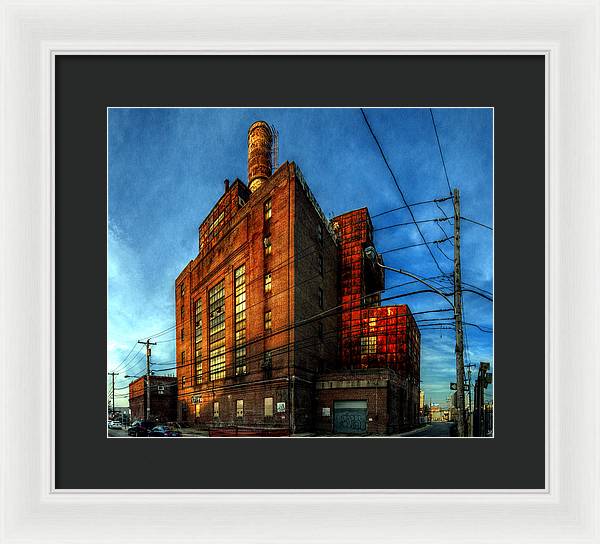 Panorama 3647 Willow Street Steam Plant - Framed Print