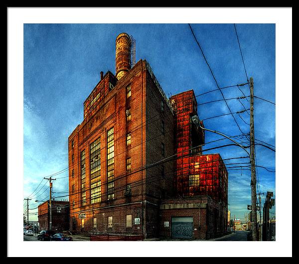 Panorama 3647 Willow Street Steam Plant - Framed Print