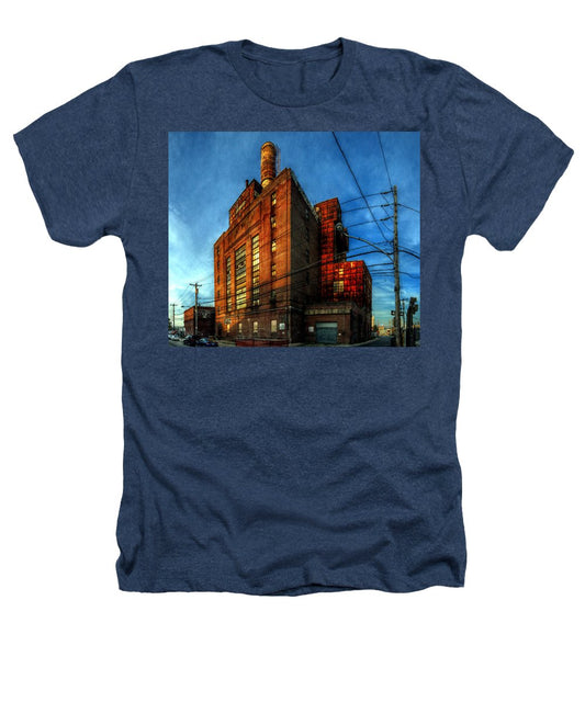 Panorama 3647 Willow Street Steam Plant - Heathers T-Shirt