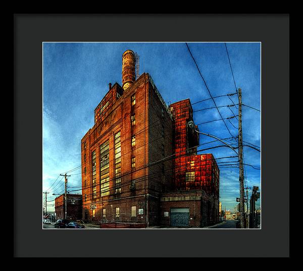 Panorama 3647 Willow Street Steam Plant - Framed Print