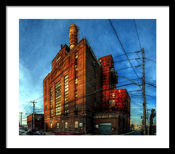 Panorama 3647 Willow Street Steam Plant - Framed Print