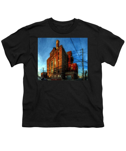 Panorama 3647 Willow Street Steam Plant - Youth T-Shirt